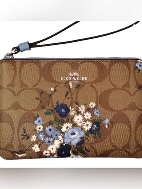 Coach Signature C Floral Wristlet Wallet. Host Pick